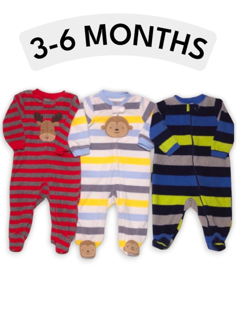 Fleece Pajama Sleeper Onesie Bundle
